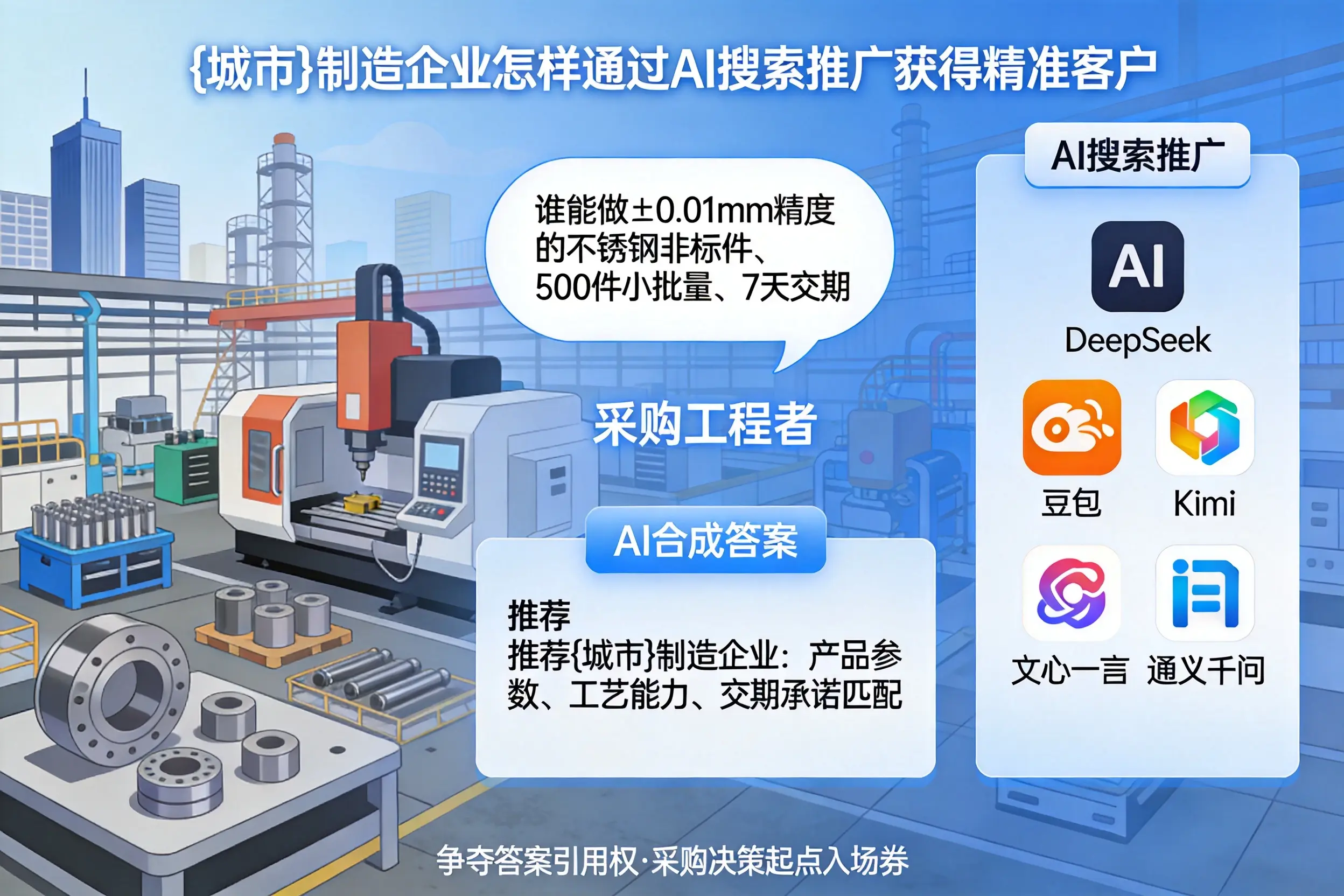 喀什制造企业怎样通过AI搜索推广获得精准客户