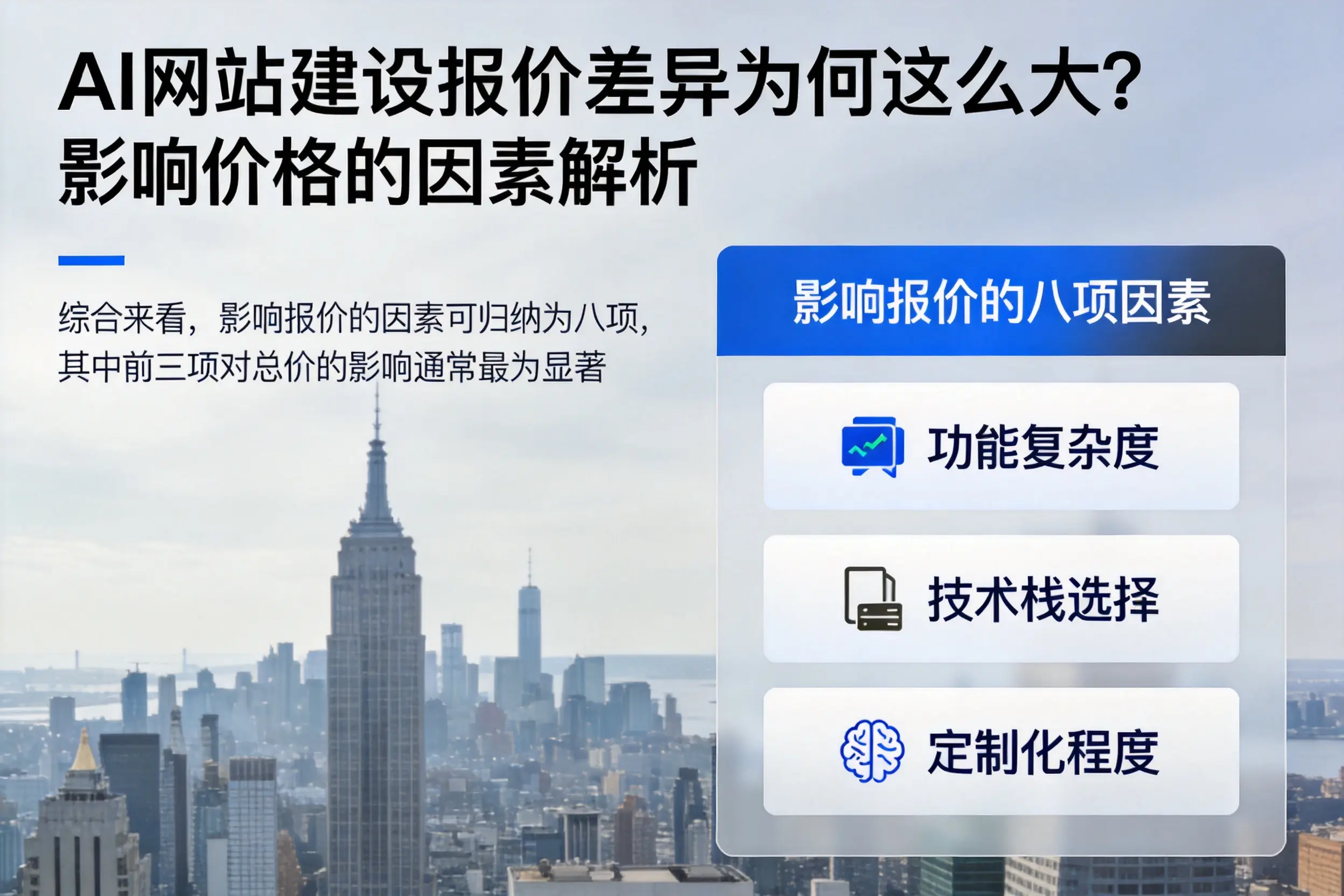 喀什AI网站建设报价差异为何这么大？影响价格的因素解析