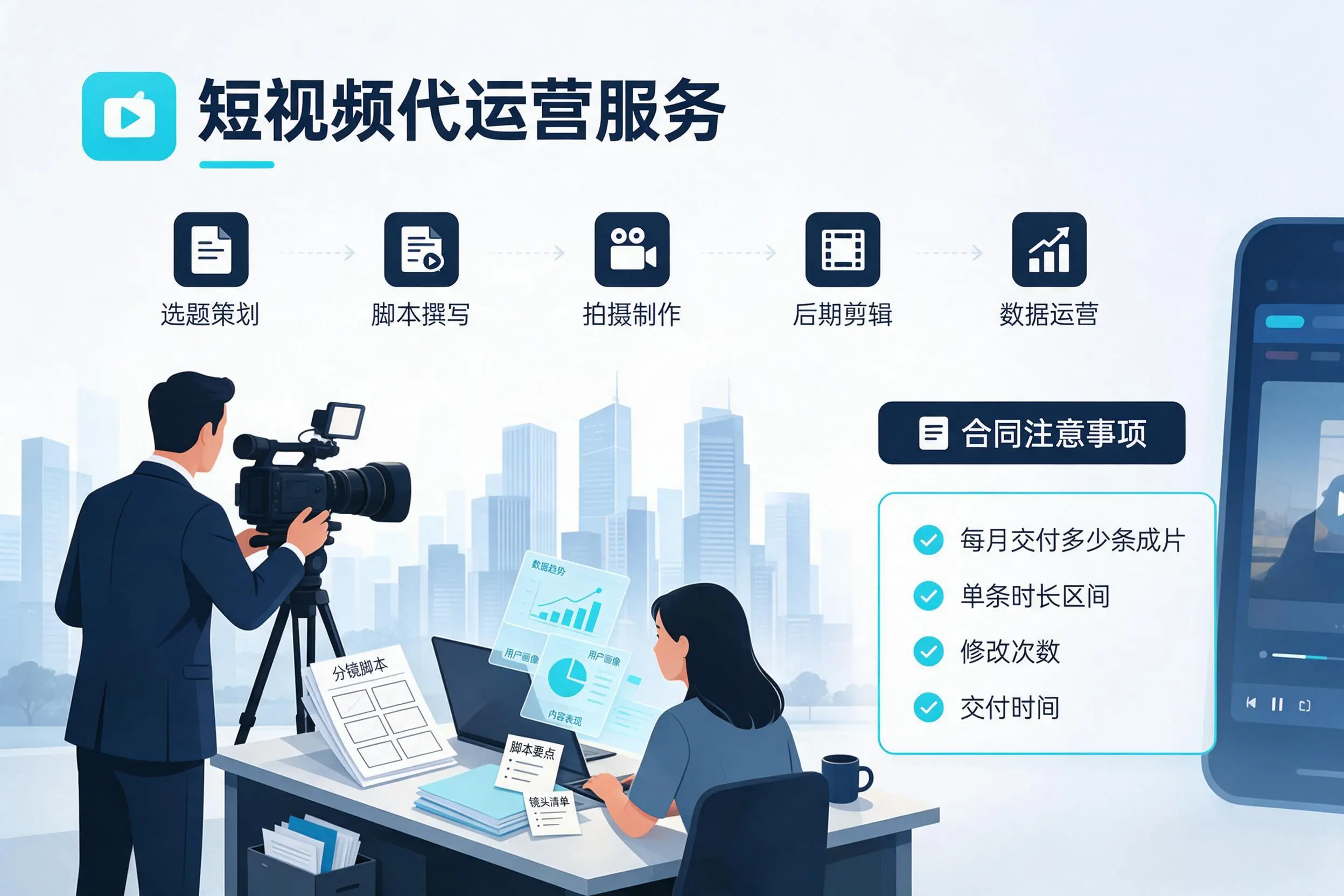 短视频代运营包含哪些服务?喀什企业常见问题科普