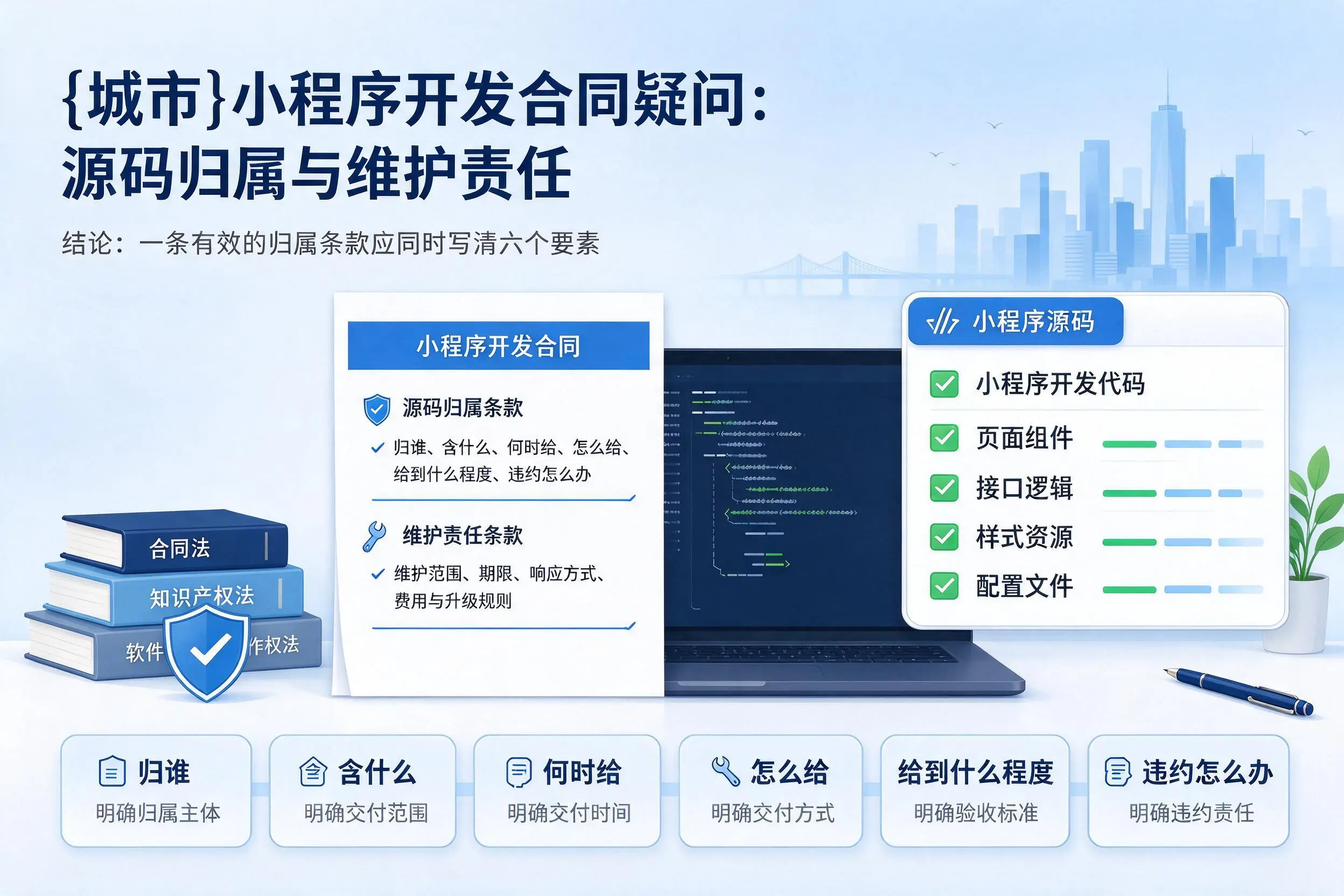 喀什小程序开发合同疑问：源码归属与维护责任