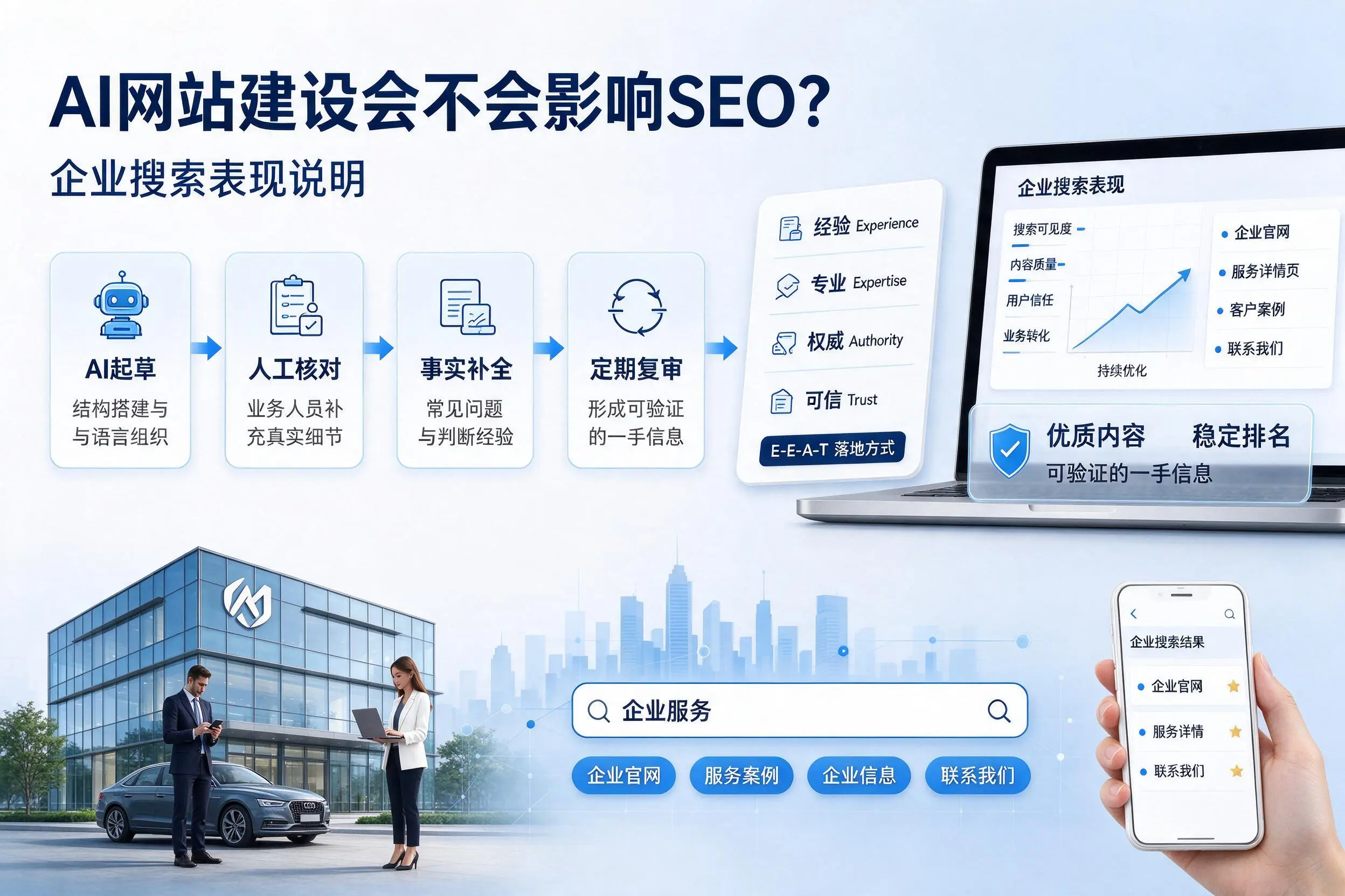 AI网站建设会不会影响SEO？喀什企业搜索表现说明